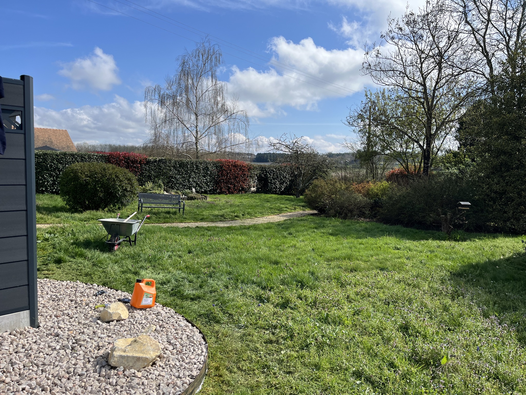 Jardin avant transformation